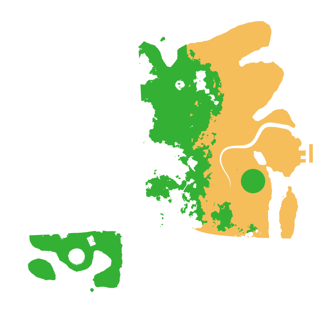 Biome Rust Map: Procedural Map, Size: 3500, Seed: 27705219