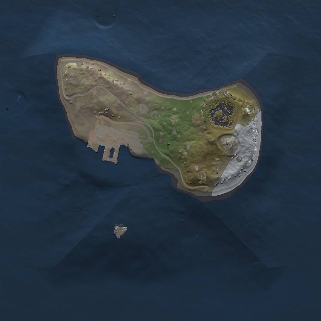 Rust Map: Procedural Map, Size: 1300, Seed: 50500, 4 Monuments