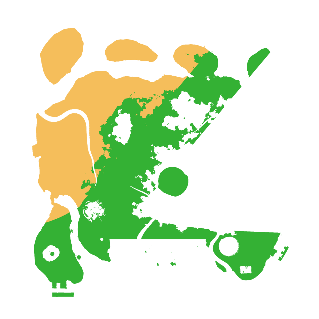 Biome Rust Map: Procedural Map, Size: 3000, Seed: 1786341614