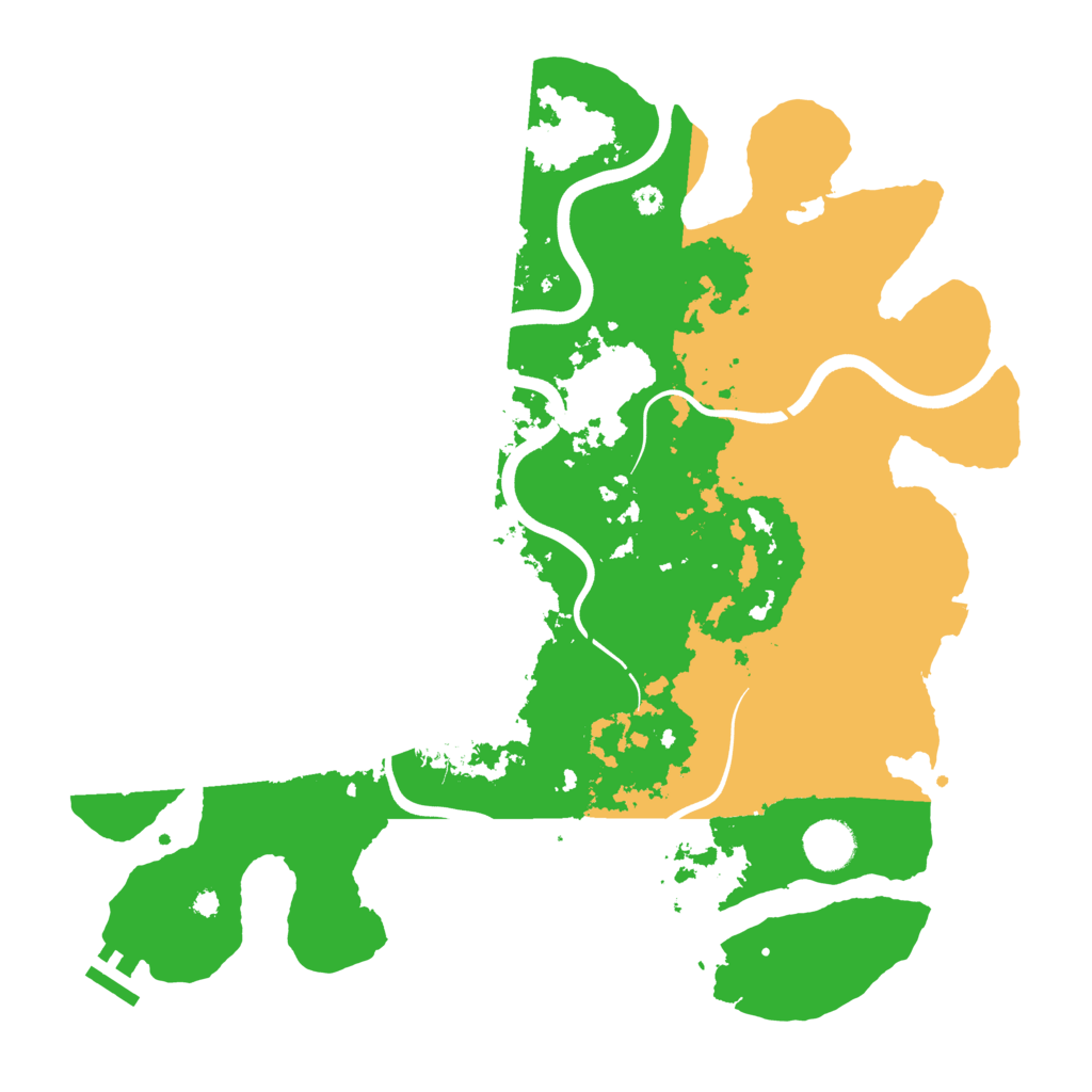 Biome Rust Map: Procedural Map, Size: 3800, Seed: 958000686