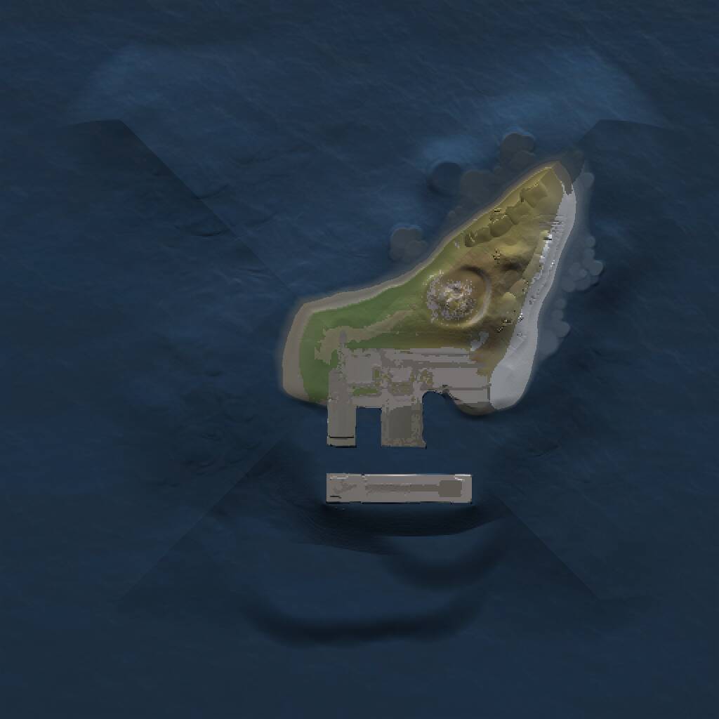 Rust Map: Procedural Map, Size: 1000, Seed: 1359222376, 2 Monuments