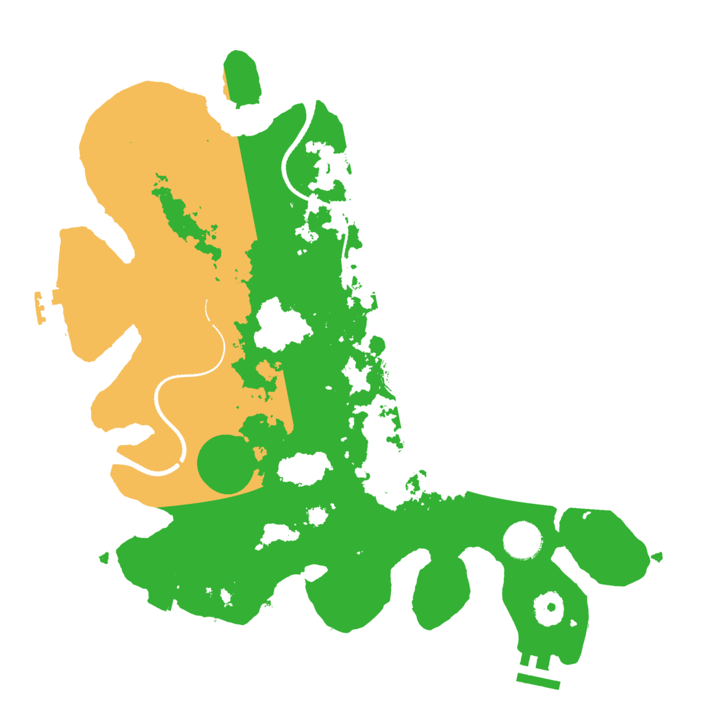 Biome Rust Map: Procedural Map, Size: 3250, Seed: 75214142