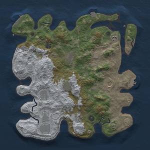 Thumbnail Rust Map: Procedural Map, Size: 3750, Seed: 542232983, 17 Monuments