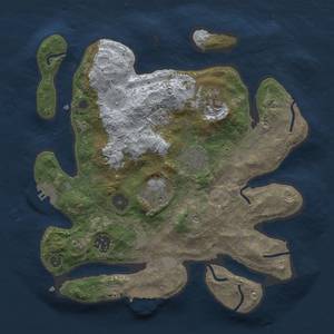 Thumbnail Rust Map: Procedural Map, Size: 3000, Seed: 739946367, 12 Monuments