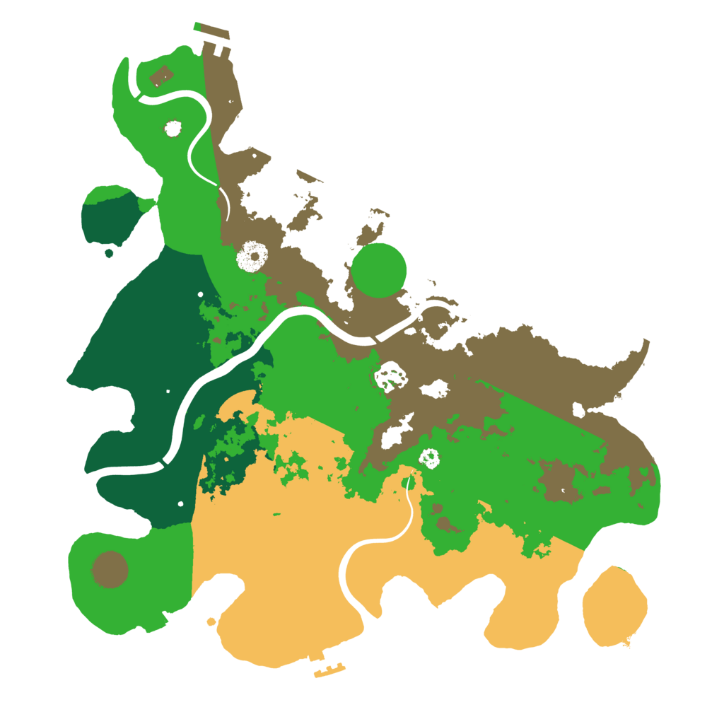 Biome Rust Map: Procedural Map, Size: 3500, Seed: 1913735832