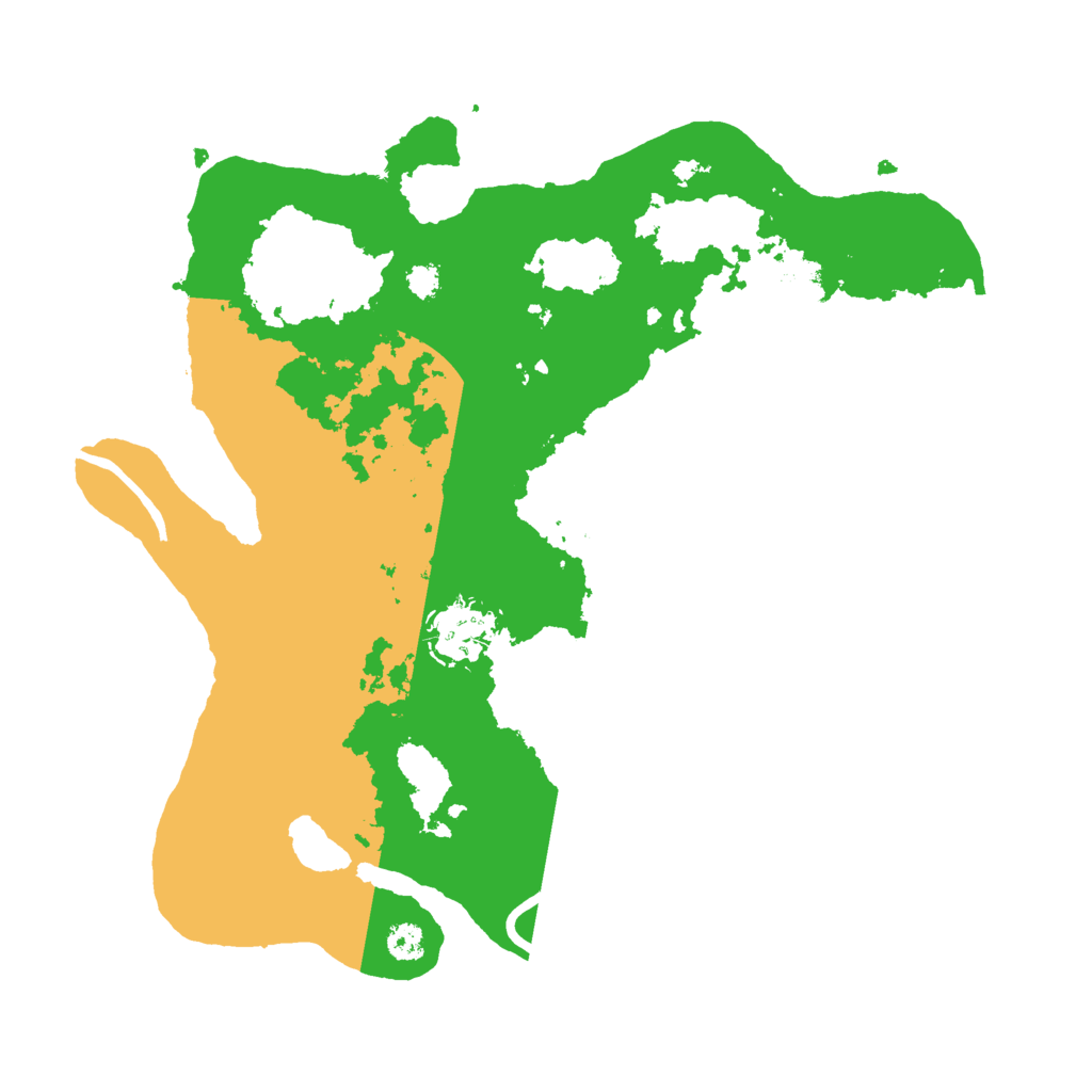 Biome Rust Map: Procedural Map, Size: 3000, Seed: 2454613
