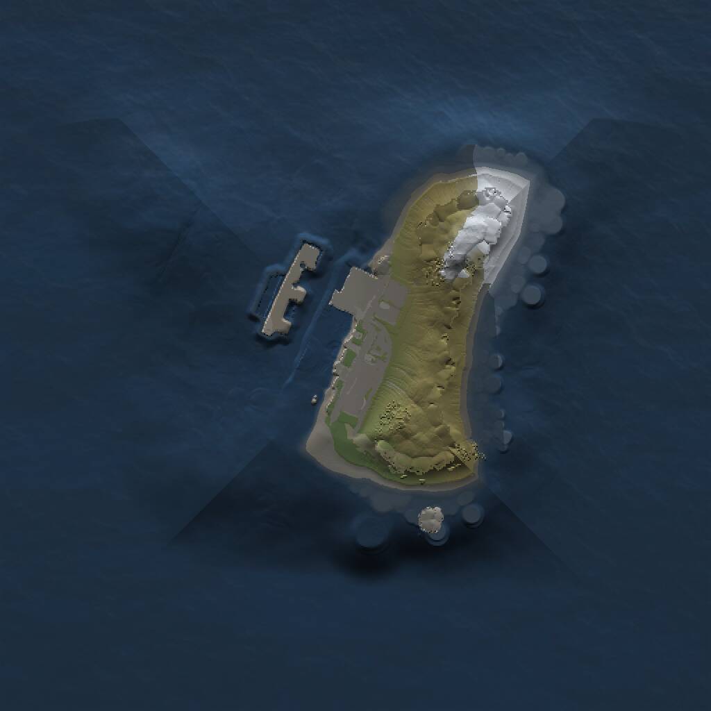 Rust Map: Procedural Map, Size: 1100, Seed: 735204274, 2 Monuments