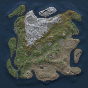 Thumbnail Rust Map: Procedural Map, Size: 3600, Seed: 276, 16 Monuments