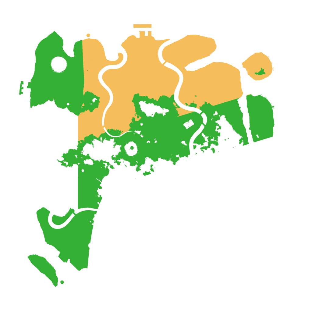 Biome Rust Map: Procedural Map, Size: 3500, Seed: 778893345