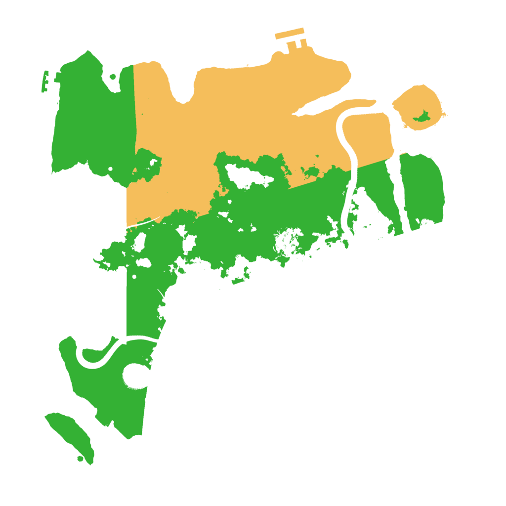 Biome Rust Map: Procedural Map, Size: 3500, Seed: 778893345