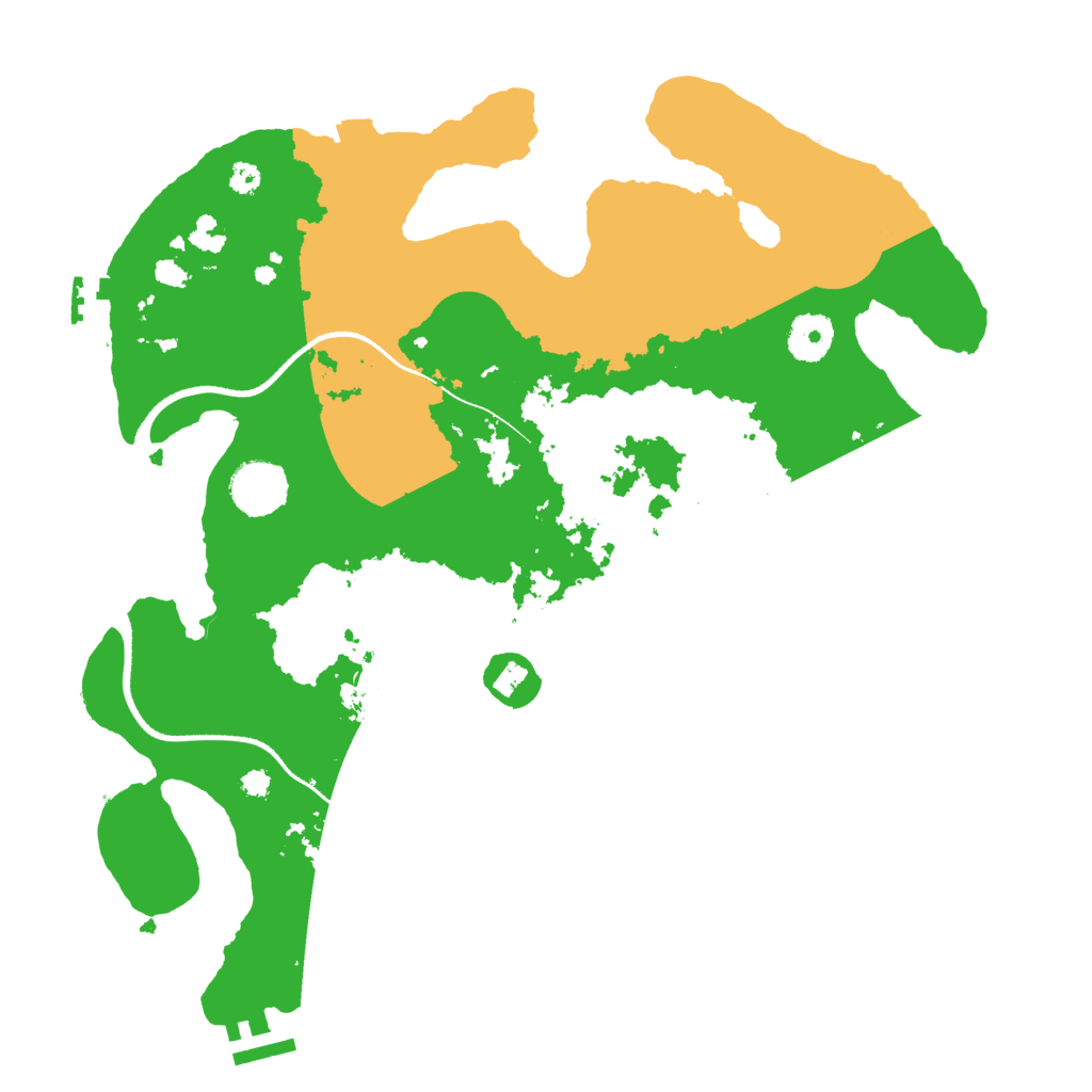 Biome Rust Map: Procedural Map, Size: 3500, Seed: 6567228