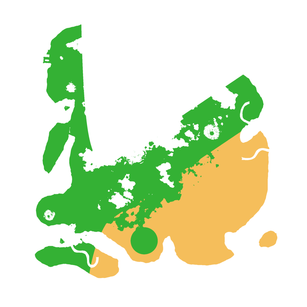 Biome Rust Map: Procedural Map, Size: 3000, Seed: 1234521