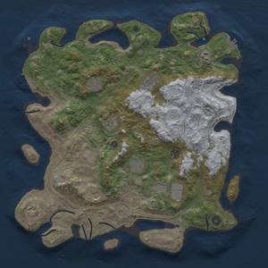 Thumbnail Rust Map: Procedural Map, Size: 4250, Seed: 1167634327, 18 Monuments