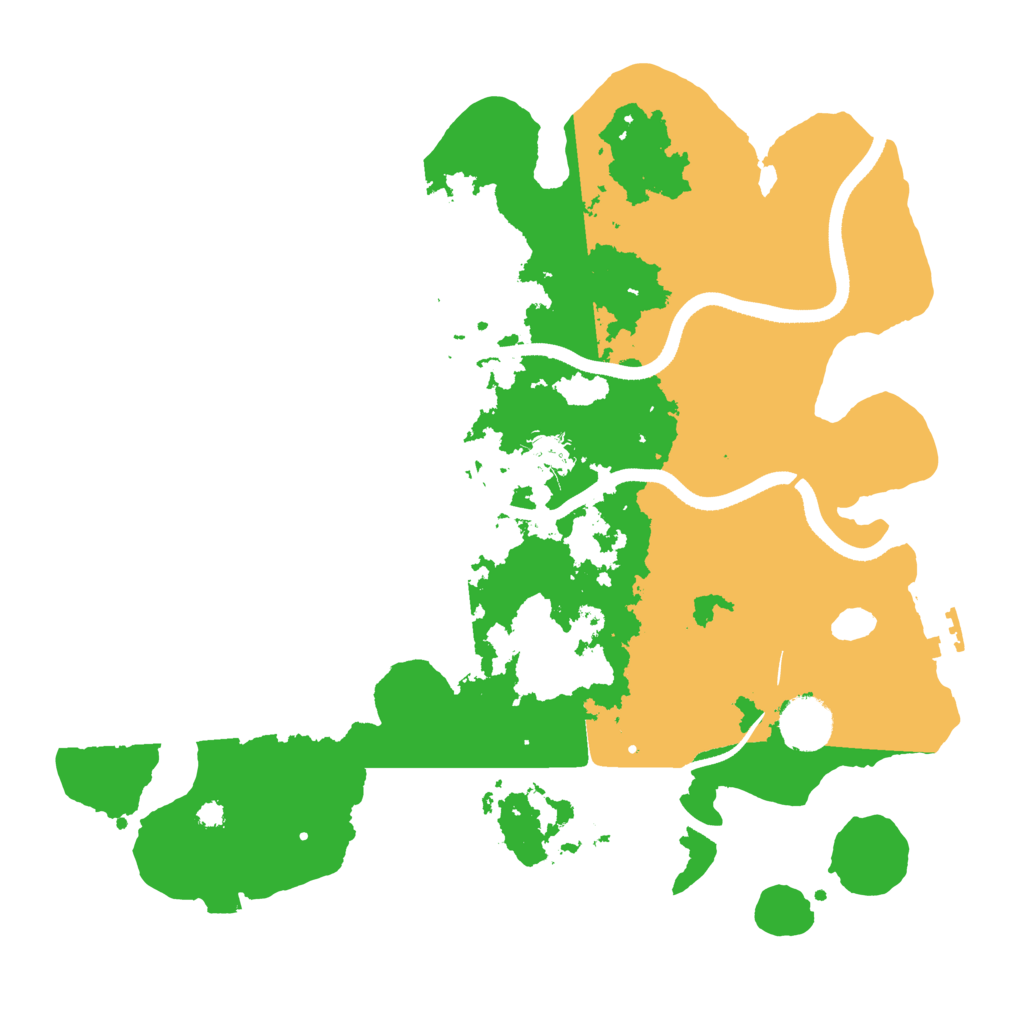 Biome Rust Map: Procedural Map, Size: 3500, Seed: 832472395
