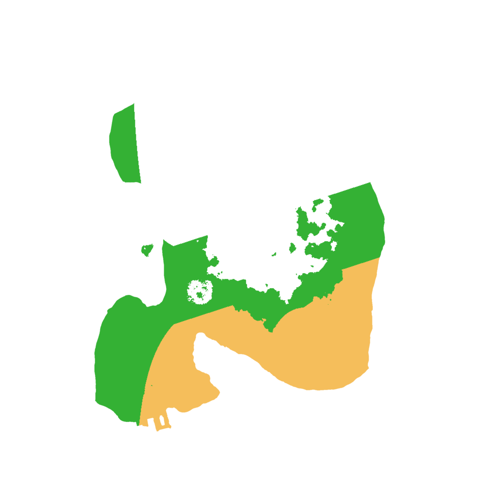 Biome Rust Map: Procedural Map, Size: 2000, Seed: 258389604