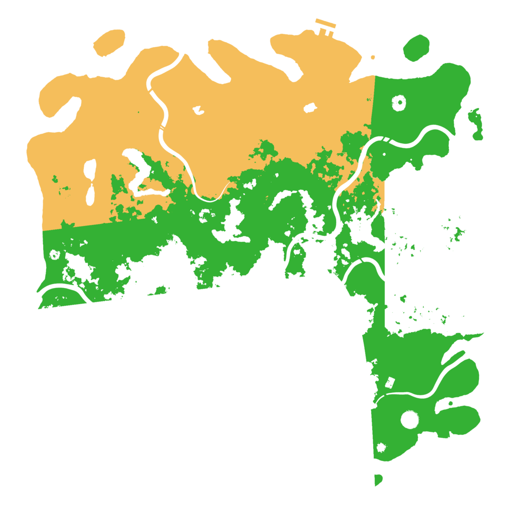 Biome Rust Map: Procedural Map, Size: 5000, Seed: 4325
