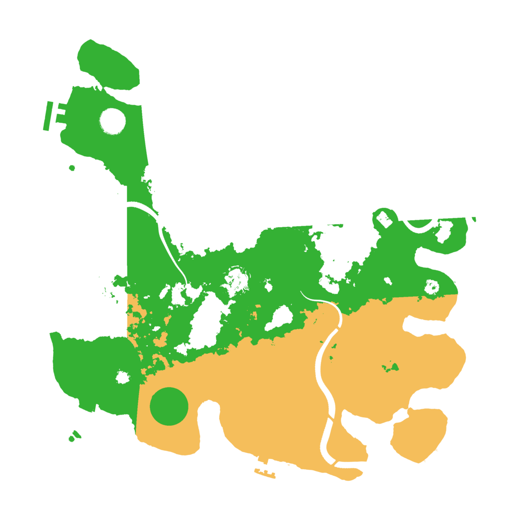 Biome Rust Map: Procedural Map, Size: 3500, Seed: 1576761727