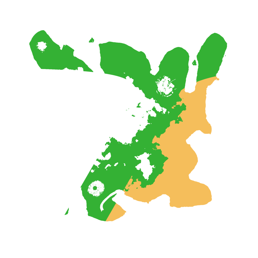 Biome Rust Map: Procedural Map, Size: 2500, Seed: 4529