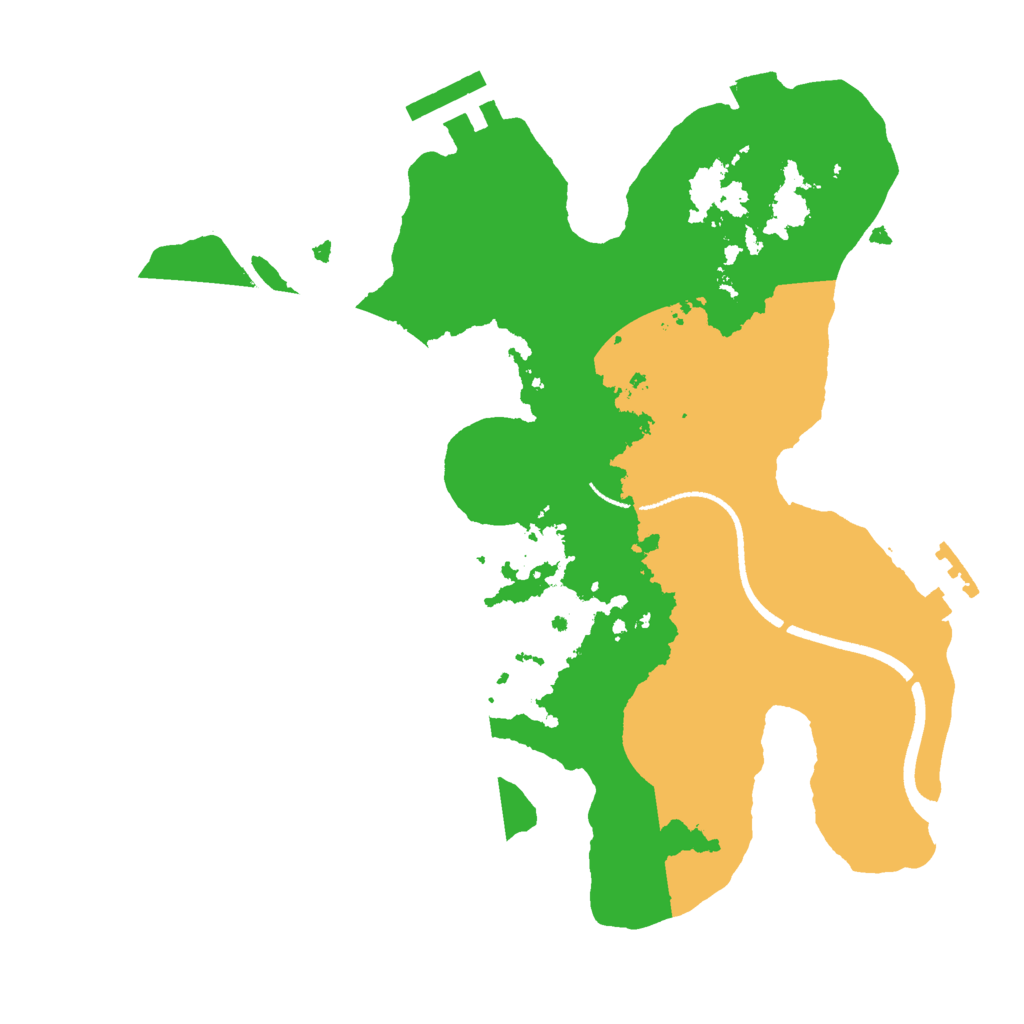 Biome Rust Map: Procedural Map, Size: 2500, Seed: 1622867535