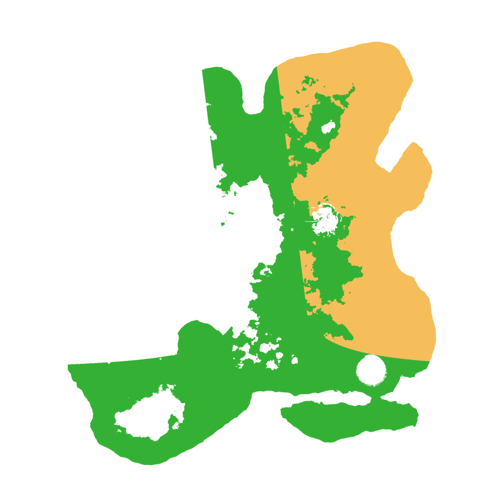 Biome Rust Map: Barren, Size: 3000, Seed: 668368