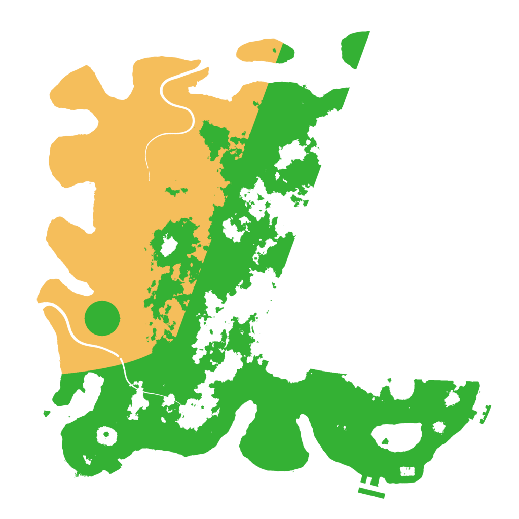 Biome Rust Map: Procedural Map, Size: 3900, Seed: 346459