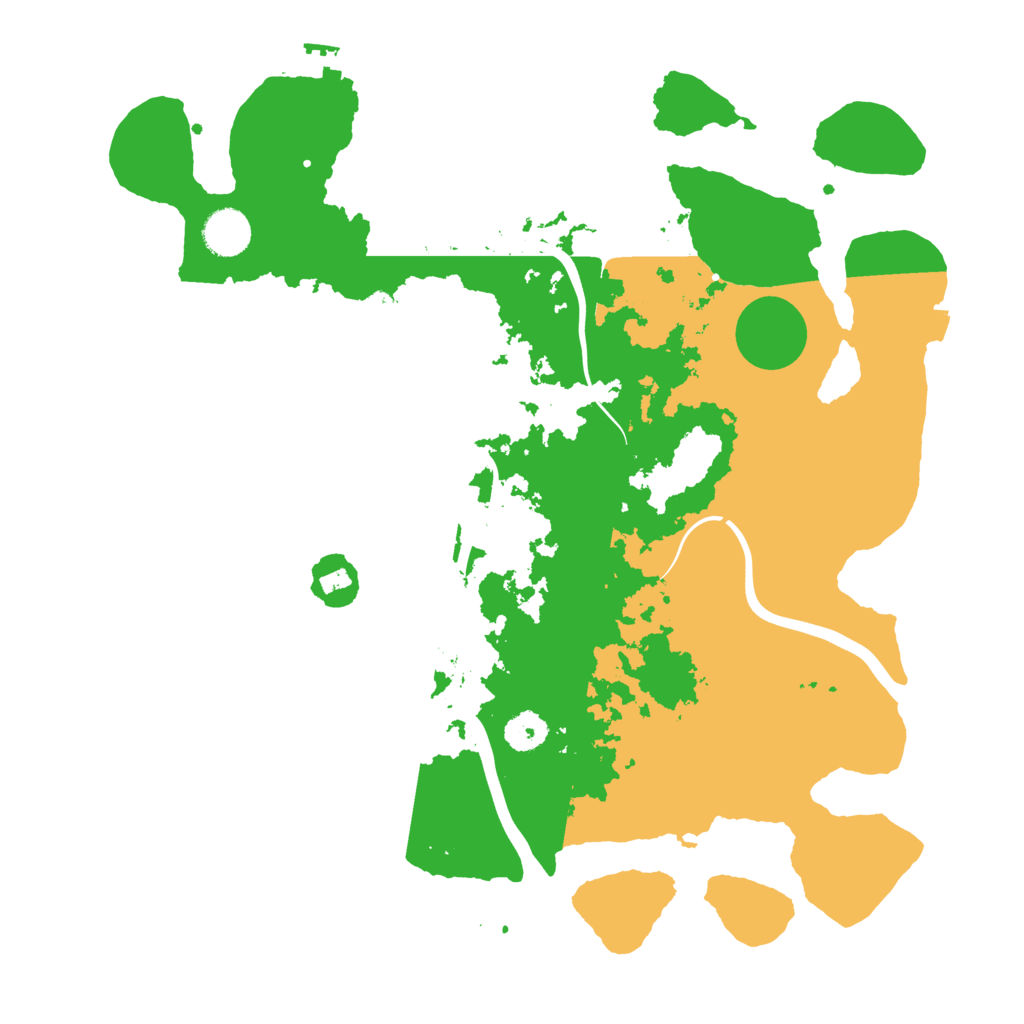 Biome Rust Map: Procedural Map, Size: 3800, Seed: 615622