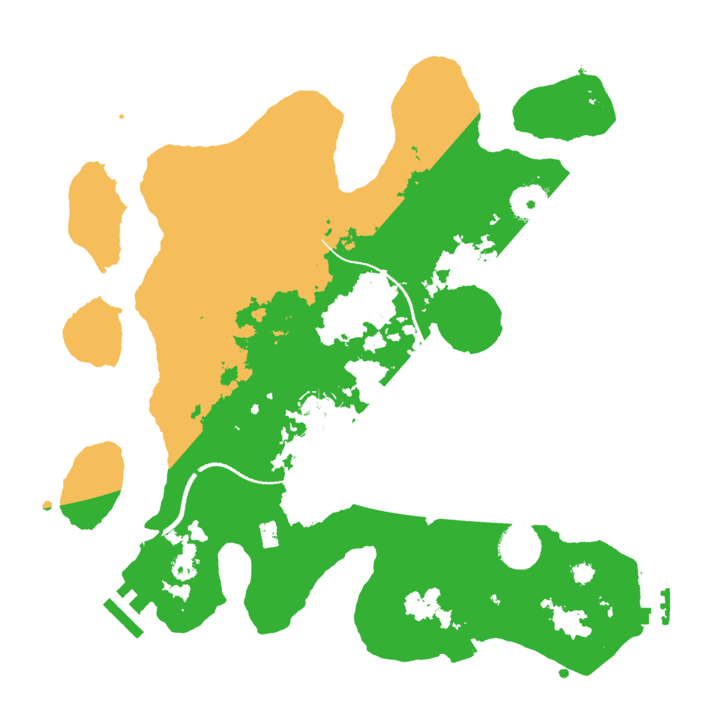 Biome Rust Map: Procedural Map, Size: 3000, Seed: 2454662
