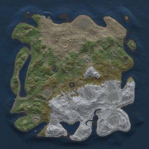 Thumbnail Rust Map: Procedural Map, Size: 3750, Seed: 1156443395, 17 Monuments