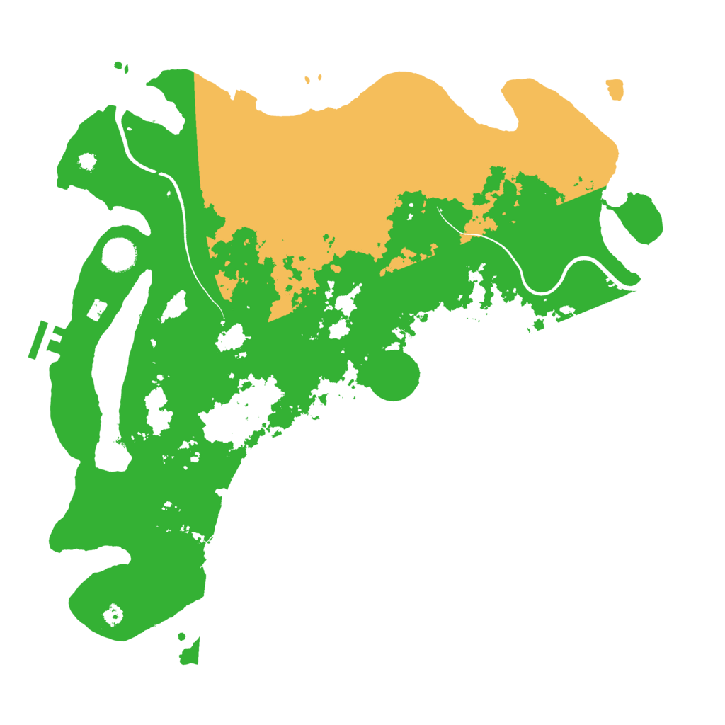 Biome Rust Map: Procedural Map, Size: 3750, Seed: 1156443395