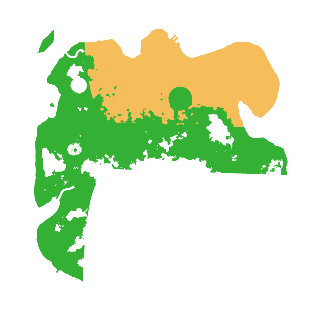 Biome Rust Map: Procedural Map, Size: 3500, Seed: 409040905