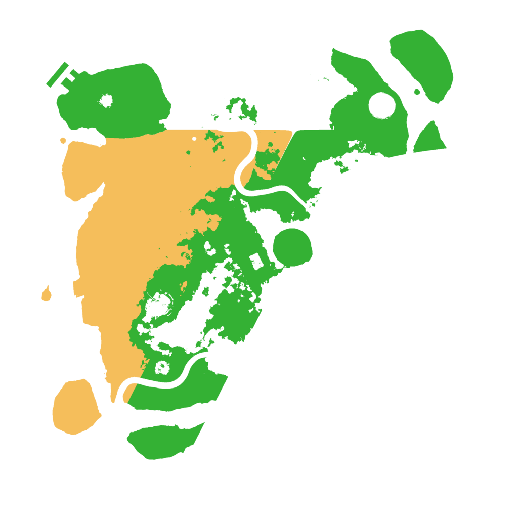 Biome Rust Map: Procedural Map, Size: 3600, Seed: 470168