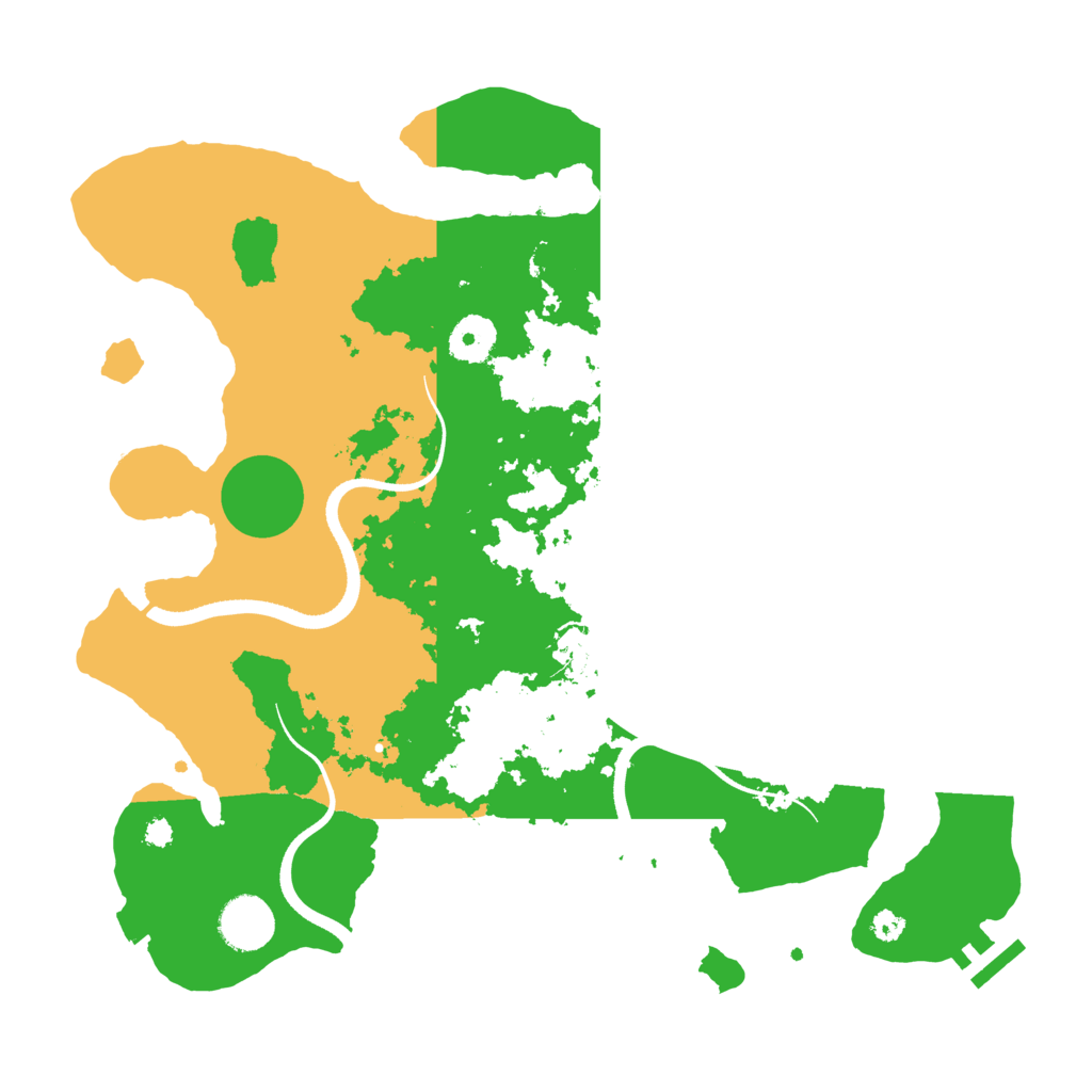 Biome Rust Map: Procedural Map, Size: 3500, Seed: 182002777