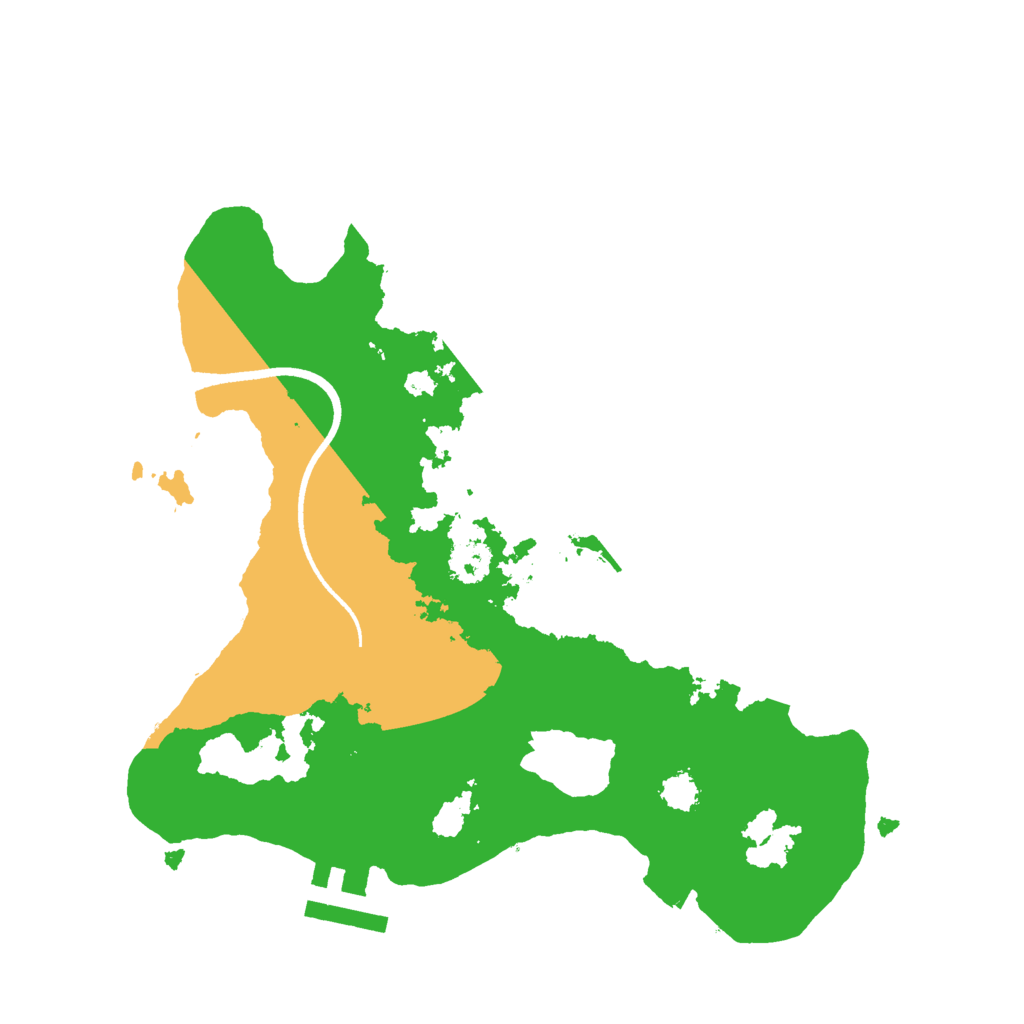 Biome Rust Map: Procedural Map, Size: 2500, Seed: 101426610