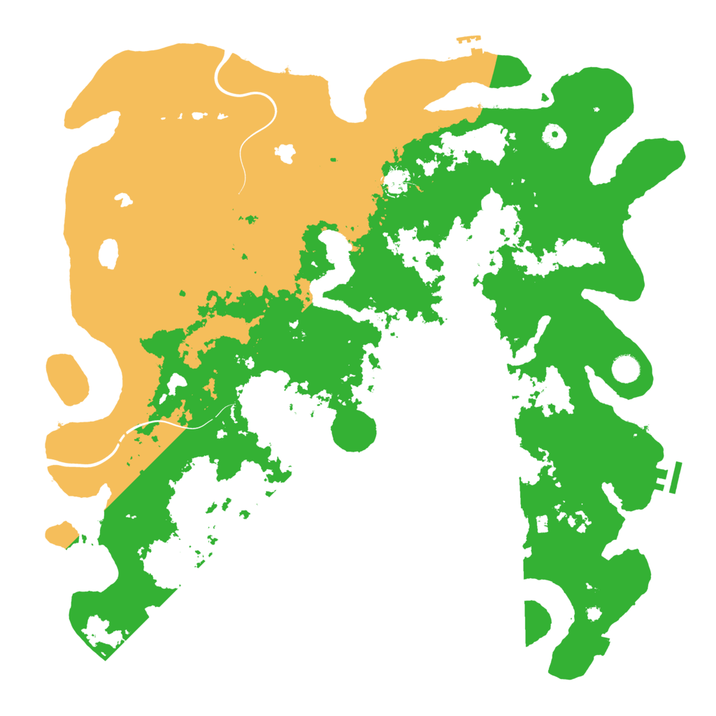Biome Rust Map: Procedural Map, Size: 4500, Seed: 184970