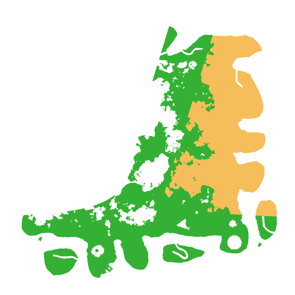 Biome Rust Map: Procedural Map, Size: 3700, Seed: 401985009