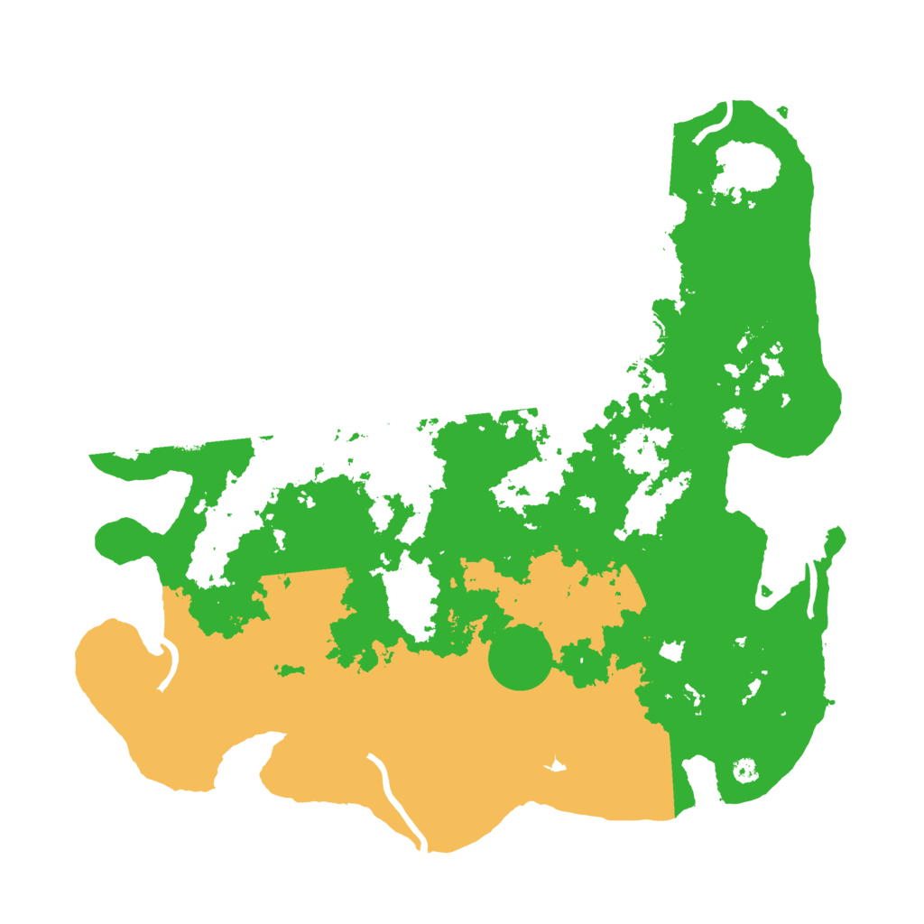 Biome Rust Map: Procedural Map, Size: 3800, Seed: 558953