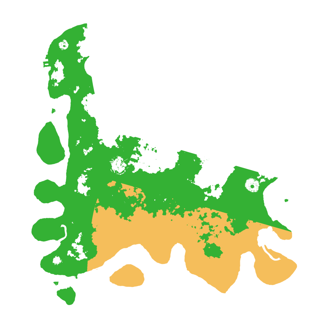 Biome Rust Map: Procedural Map, Size: 3500, Seed: 844074045