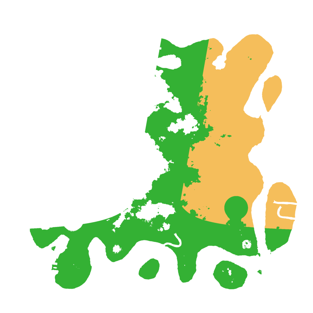 Biome Rust Map: Procedural Map, Size: 3500, Seed: 9651465