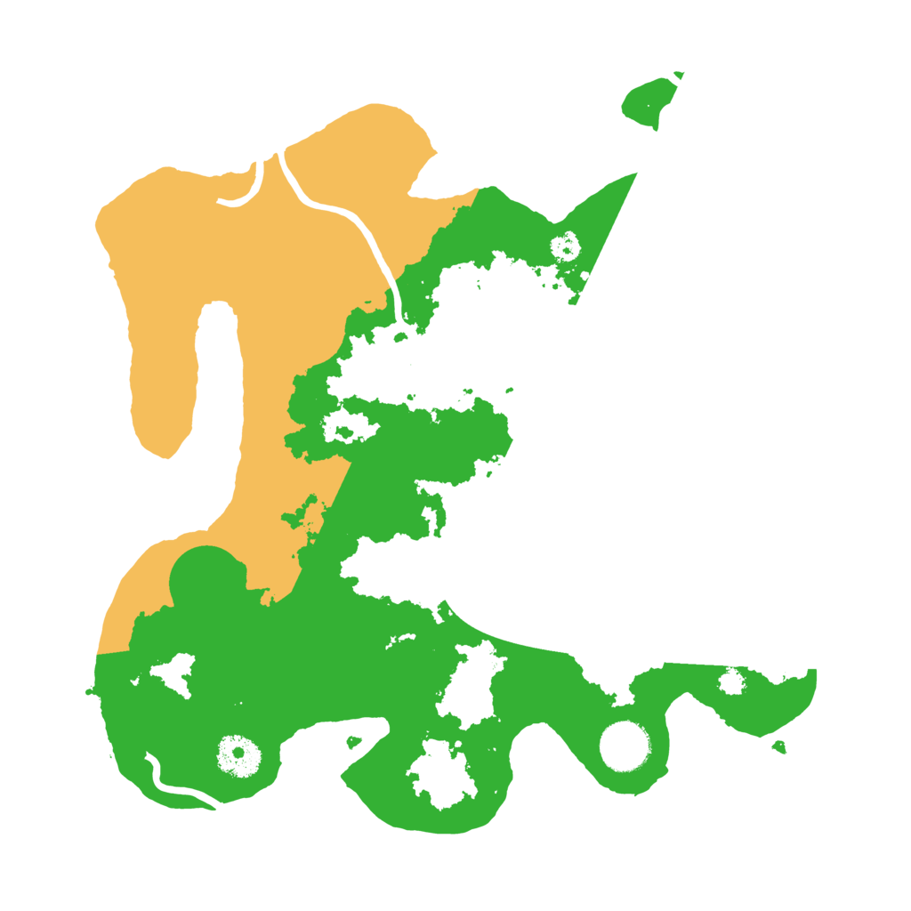 Biome Rust Map: Procedural Map, Size: 3200, Seed: 84253