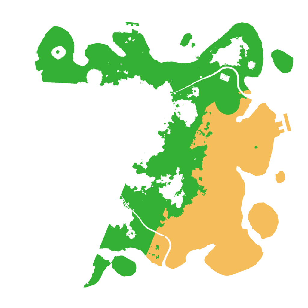 Biome Rust Map: Procedural Map, Size: 3500, Seed: 7960774