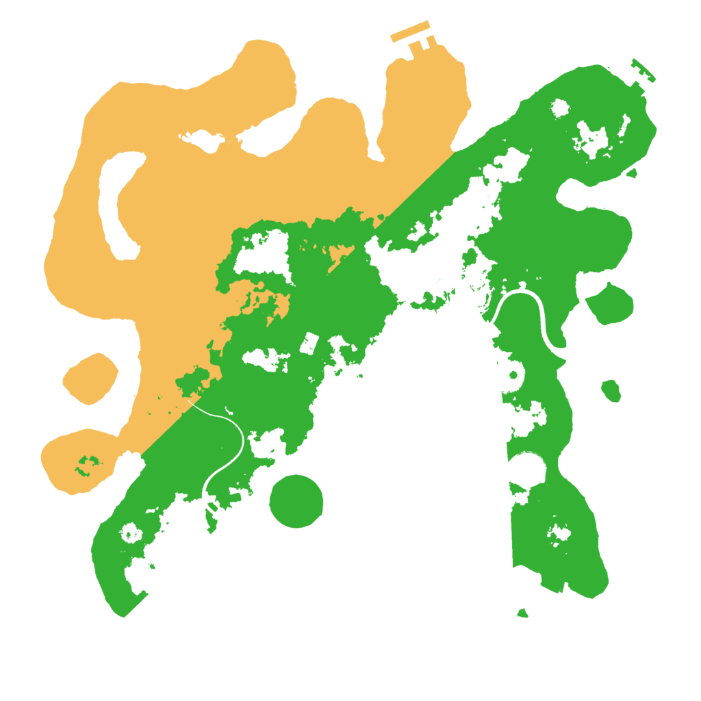 Biome Rust Map: Procedural Map, Size: 3500, Seed: 1374525095