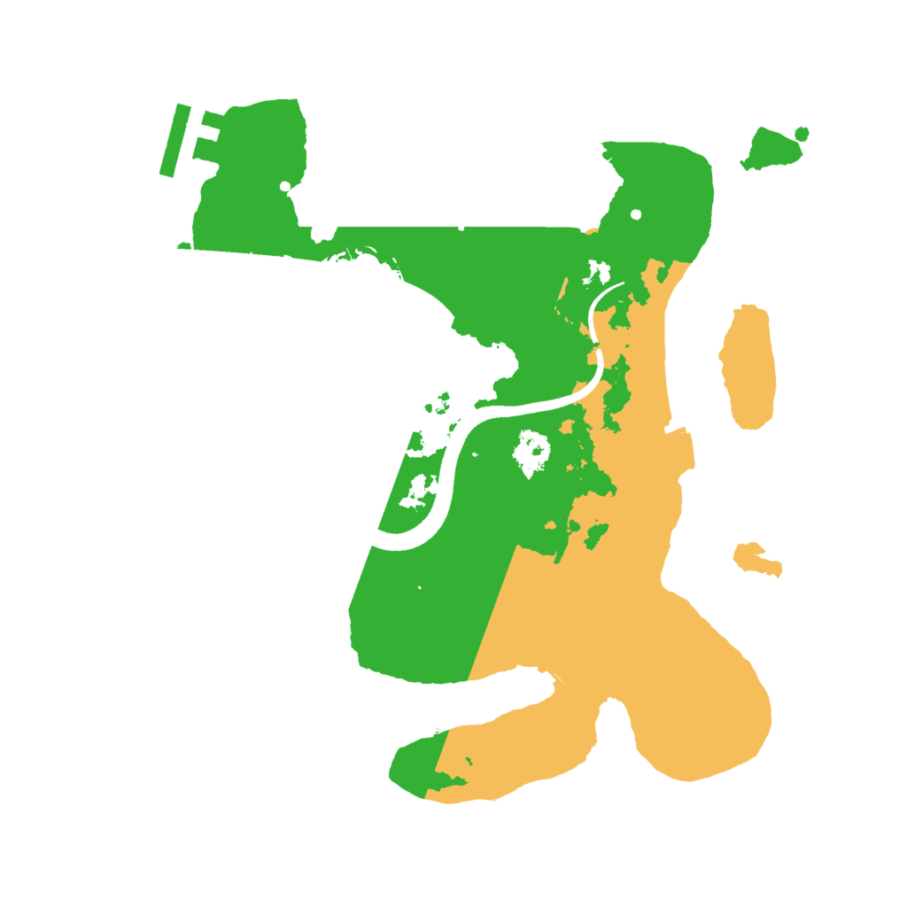 Biome Rust Map: Procedural Map, Size: 2500, Seed: 844109723