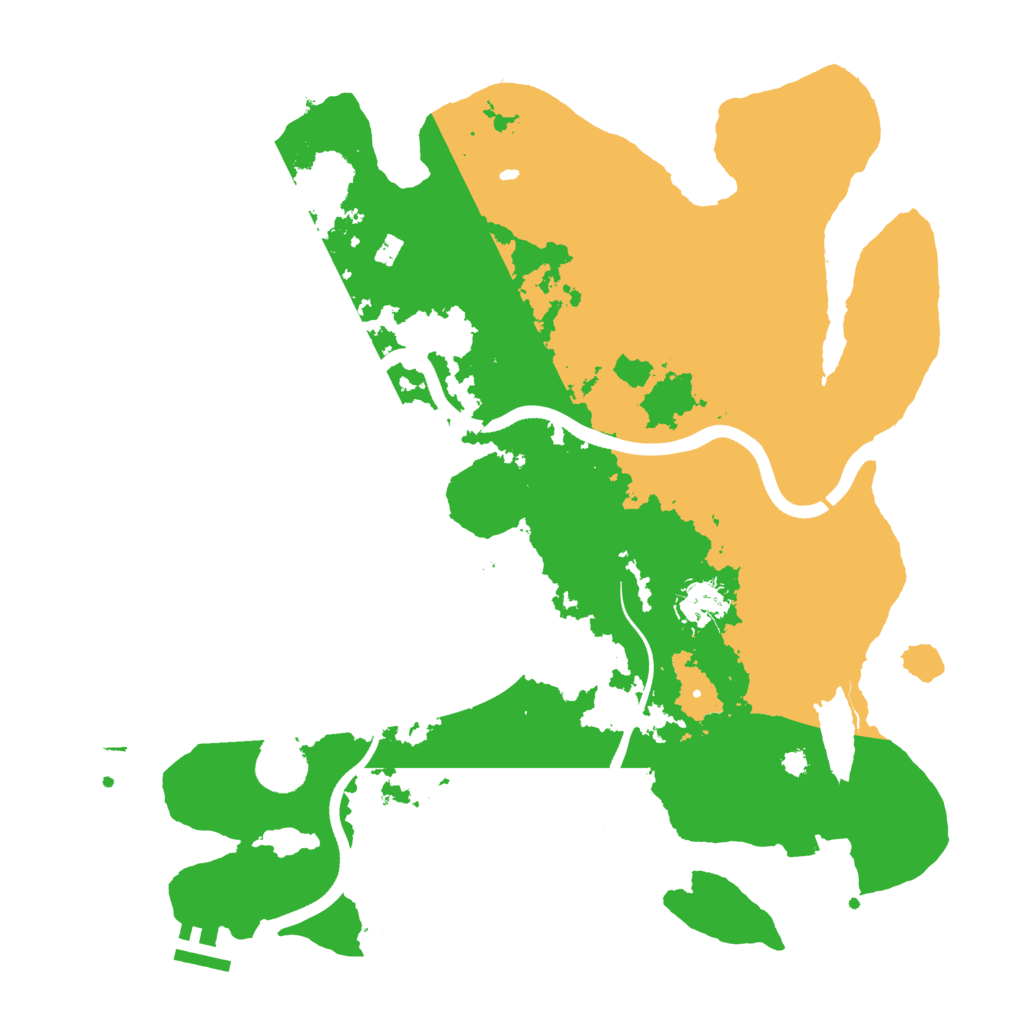 Biome Rust Map: Procedural Map, Size: 3666, Seed: 112524