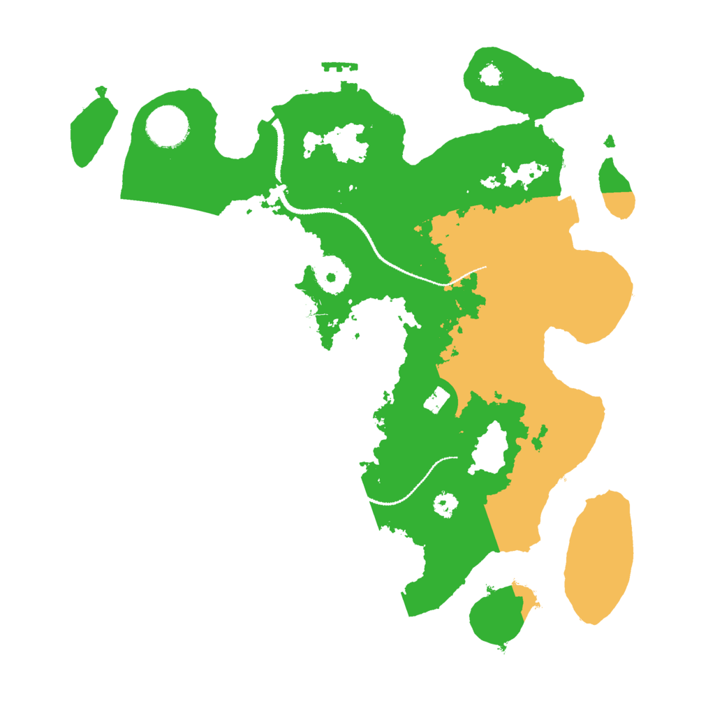 Biome Rust Map: Procedural Map, Size: 3000, Seed: 81542877