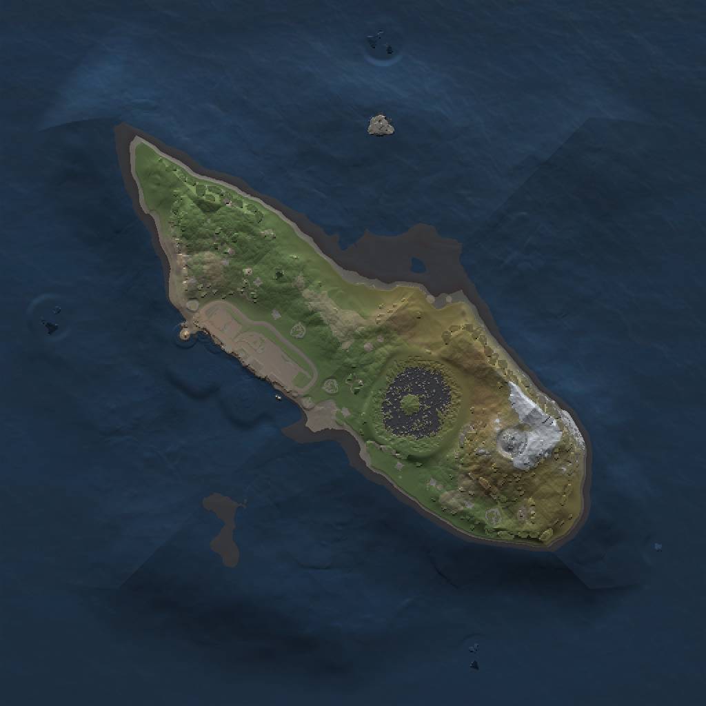 Rust Map: Procedural Map, Size: 1500, Seed: 2064248902, 4 Monuments