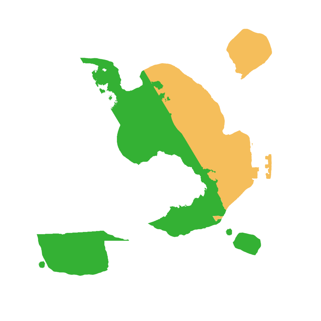 Biome Rust Map: Procedural Map, Size: 2000, Seed: 407850846