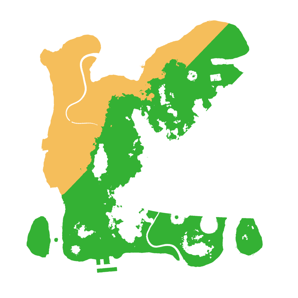 Biome Rust Map: Procedural Map, Size: 3000, Seed: 2454688