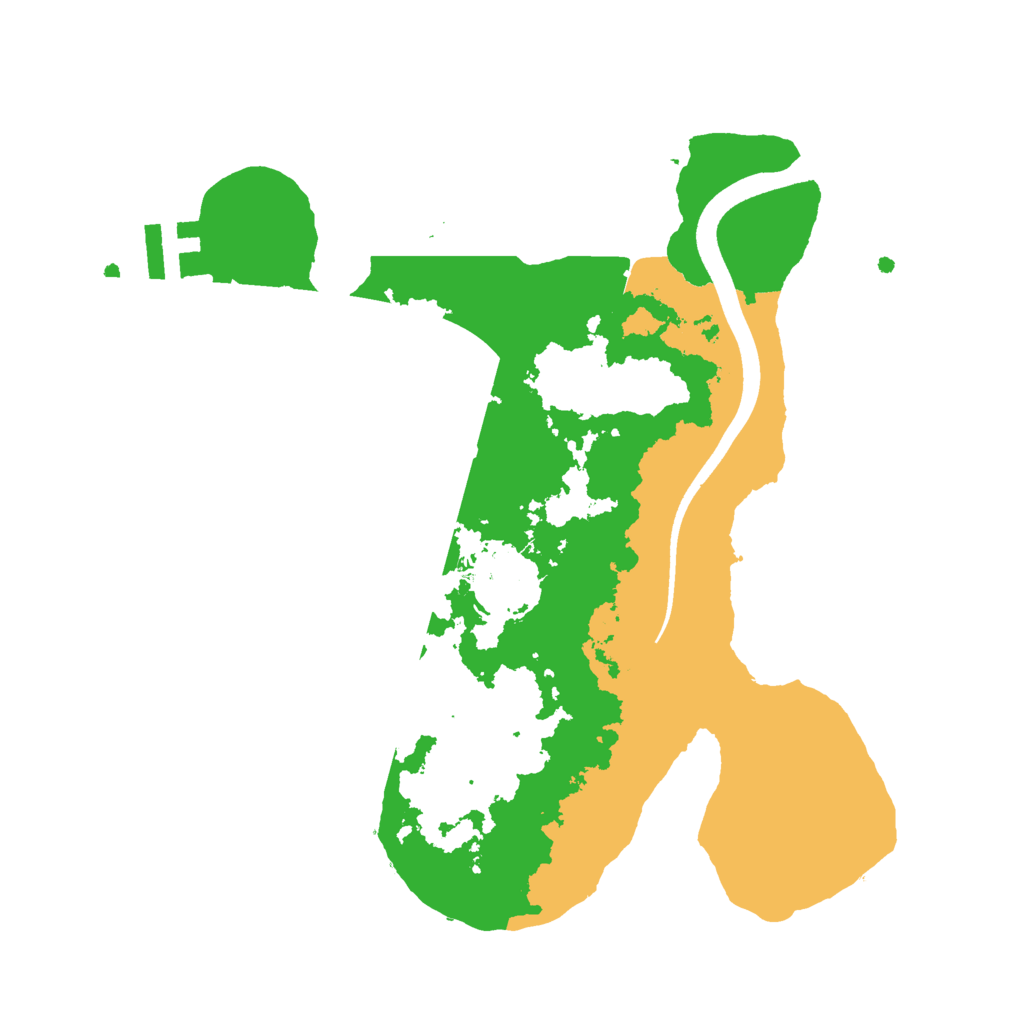 Biome Rust Map: Procedural Map, Size: 2500, Seed: 2121016388