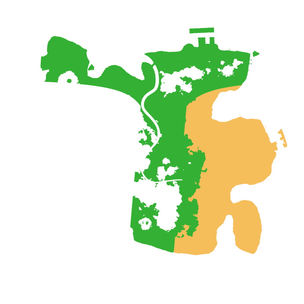 Biome Rust Map: Procedural Map, Size: 2500, Seed: 2400