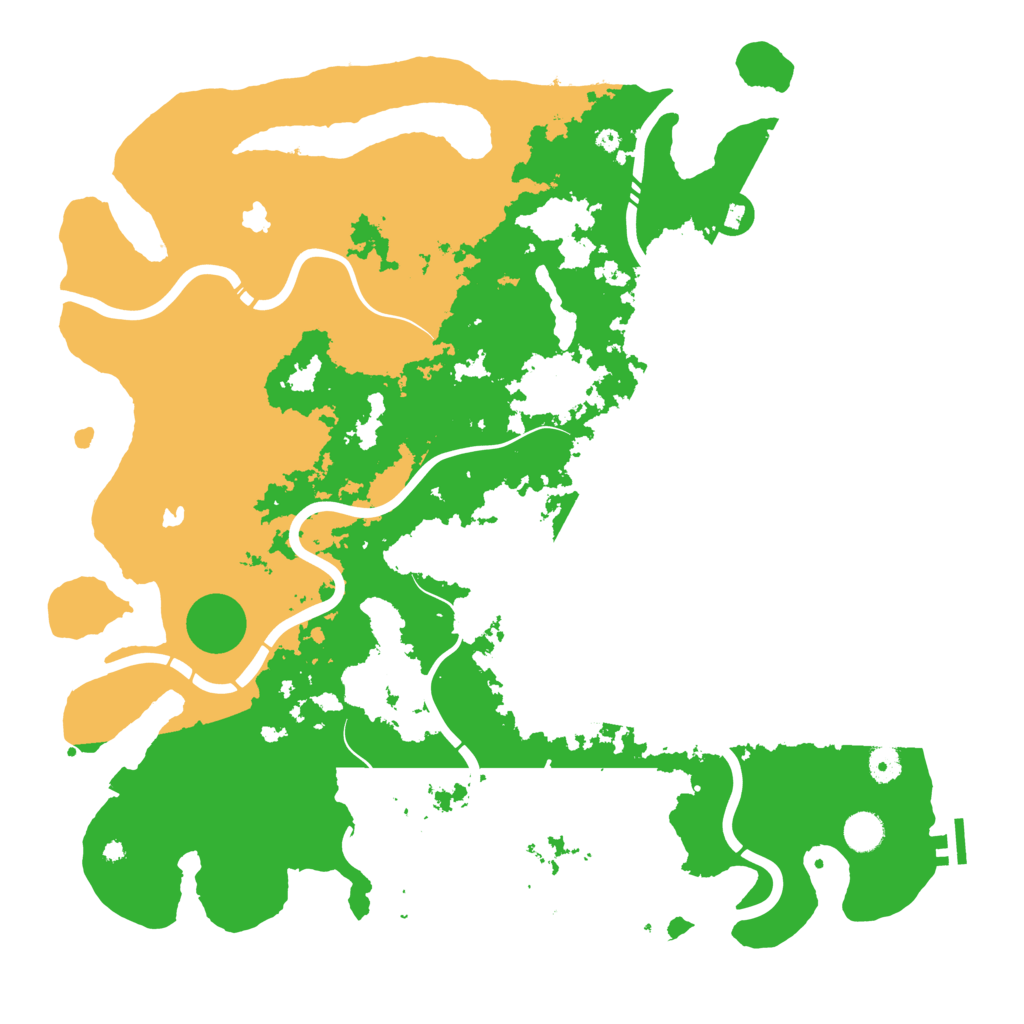 Biome Rust Map: Procedural Map, Size: 4500, Seed: 281945479
